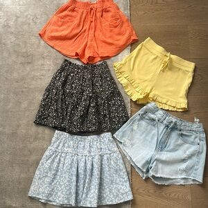 Zara Girls bottoms (shorts and skirts)